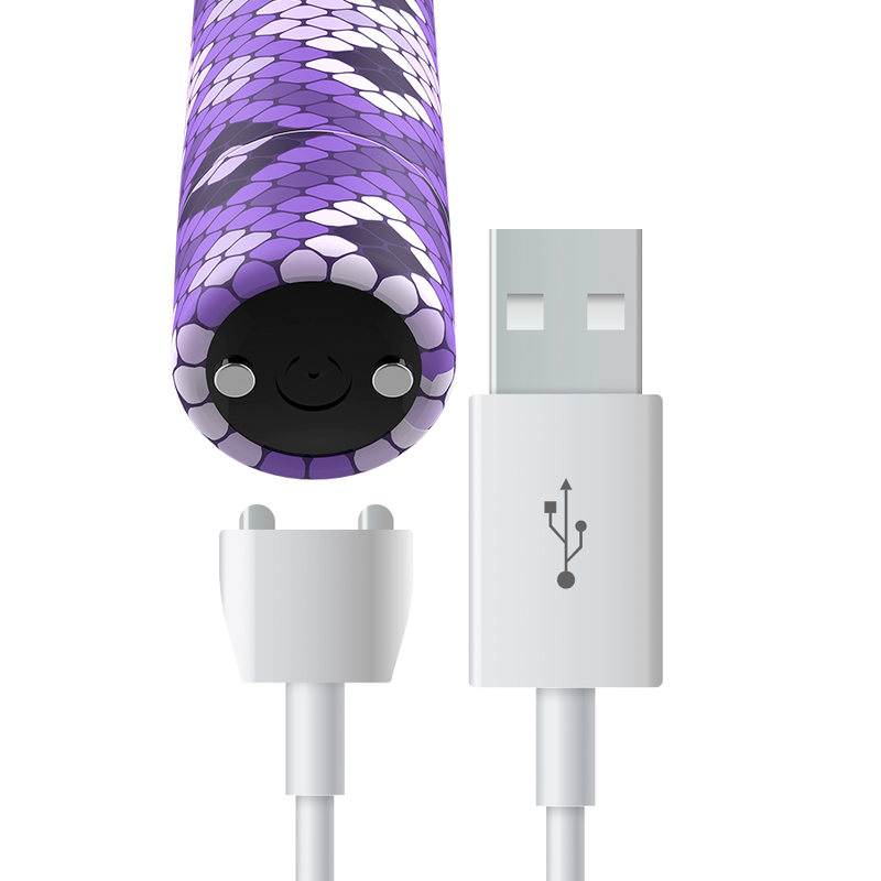 Balle vibrante rechargeable silicone magnétique 10 modes — détail texture surface