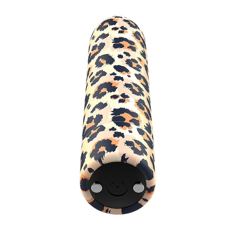 Mini vibromasseur rechargeable léopard 10 modes — détail produit