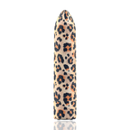 Mini vibromasseur rechargeable léopard 10 modes — détail texture surface