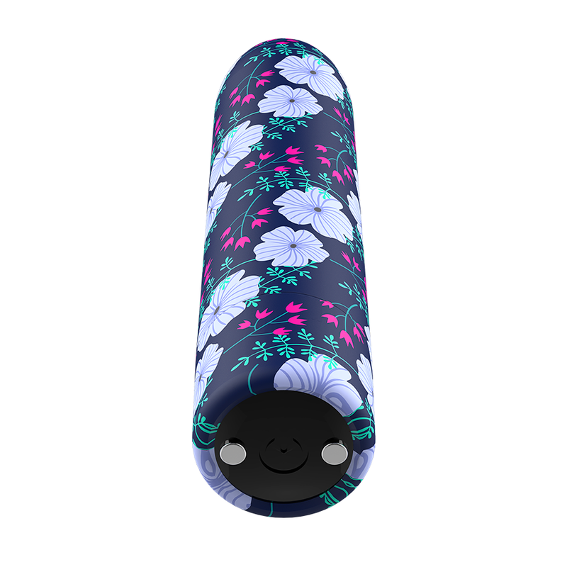 Mini vibromasseur rechargeable 10 modes silicone — vue de profil