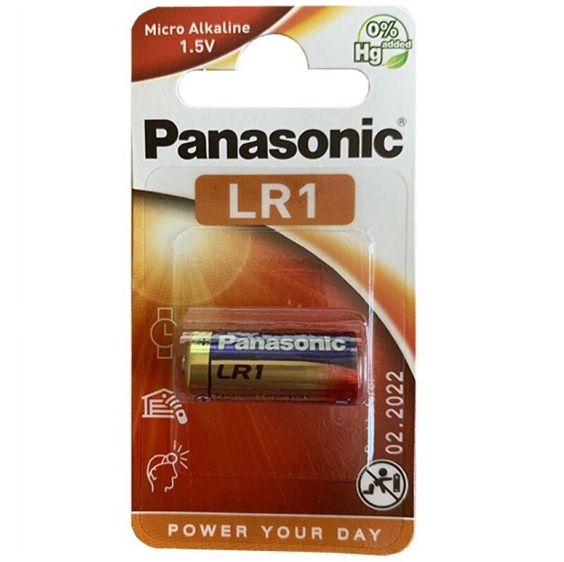 Pile alcaline LR1 1.5V Panasonic — vue principale