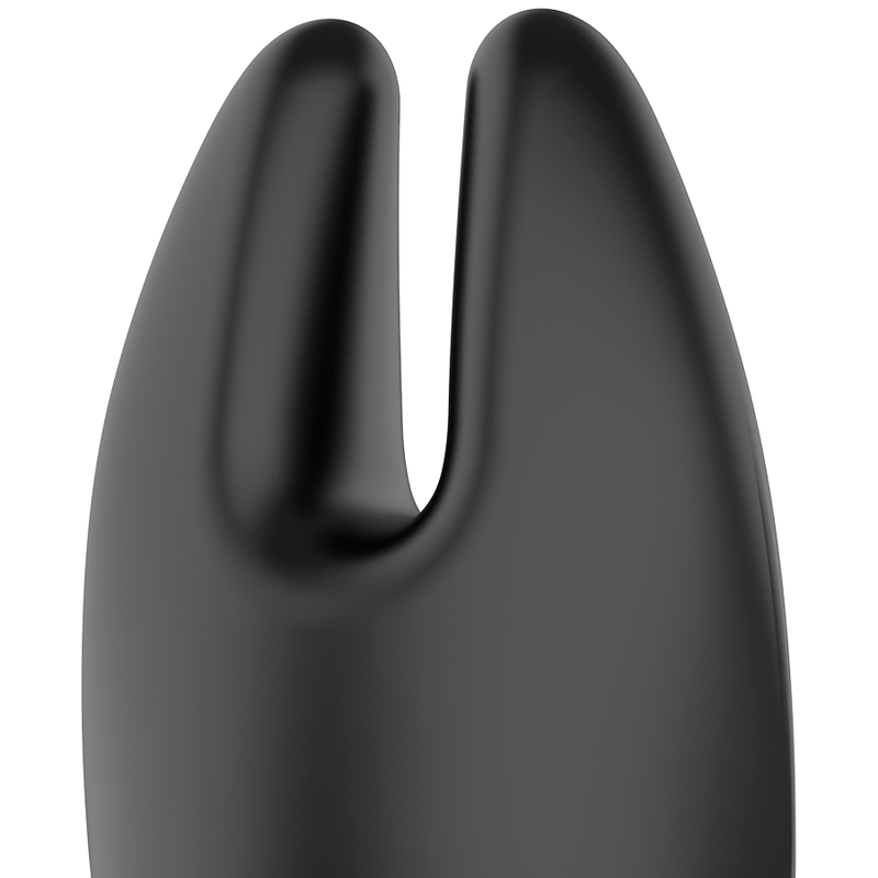 Stimulateur clitoridien rechargeable en silicone noir et or — vue de dos