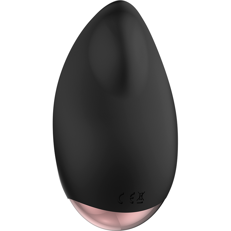 Stimulateur Coquette noir vu de profil, modèle rechargeable avec 10 modes de vibration et autonomie annoncée de 70 minutes.