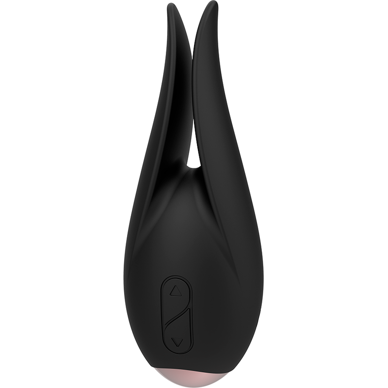 Stimulateur clitorial rechargeable Coquette noir or — vue rapprochée