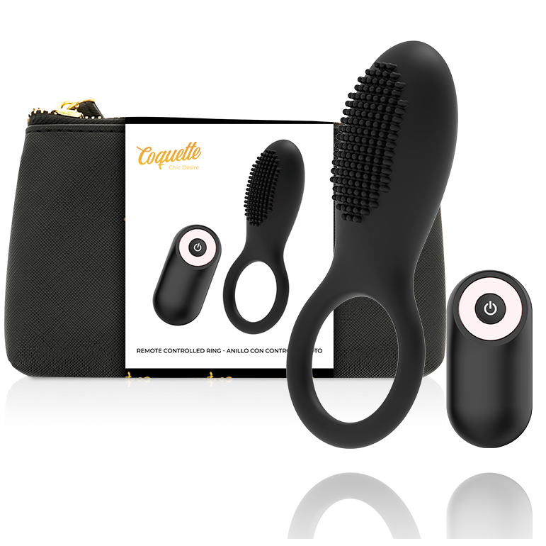 Cockring vibrant télécommande rechargeable silicone — vue principale