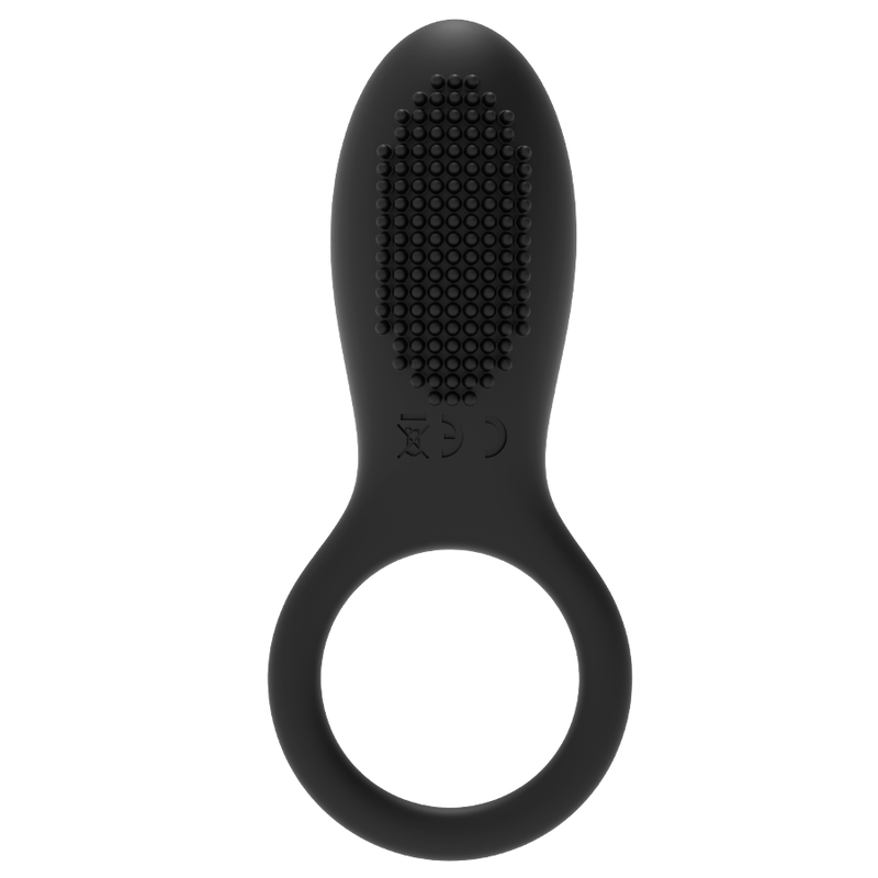 Cockring vibrant télécommande rechargeable silicone — vue rapprochée