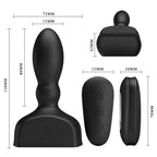 Plug anal gonflable avec télécommande sans fil — détail texture surface