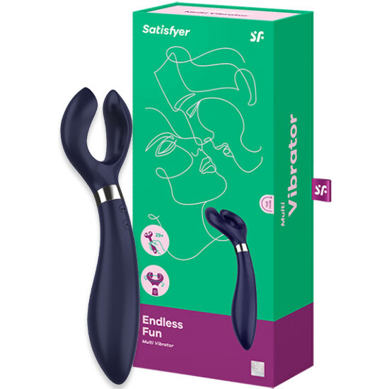 Vibromasseur multifonction en silicone trois moteurs — vue de profil