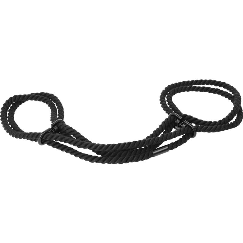 Menottes corde coton bondage japonais — vue de profil