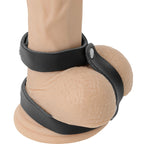 Anneau de pénis et testicules réglable en cuir — détail produit