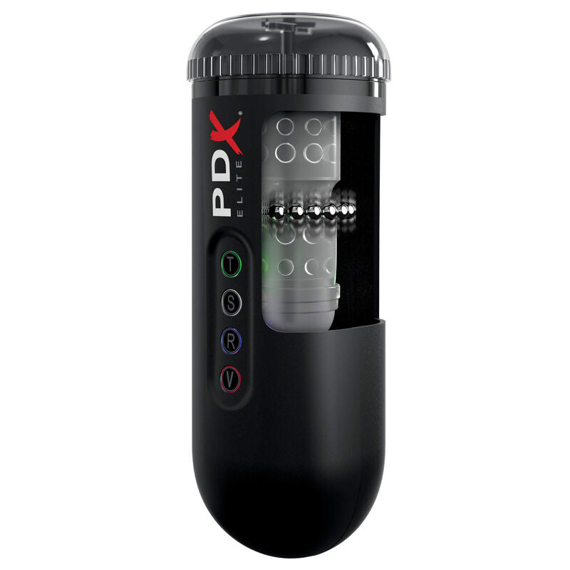 PDX Elite Moto Blower - vue en coupe montrant le mecanisme interne et les anneaux metalliques
