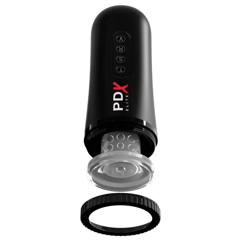 PDX Elite Moto Blower - vue eclatee avec embout amovible et anneau texture detache