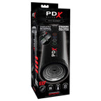Emballage du PDX Elite Moto Blower avec ses caracteristiques (aspiration, vibrations, va-et-vient)