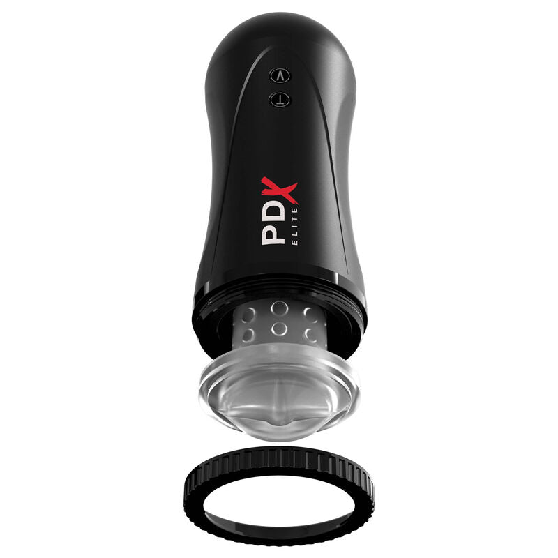 Masturbateur automatique Moto Stroker, vue éclatée avec bague de fixation détachée