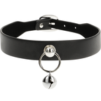 Collier cuir vegan Coquette fermeture sécurisée — vue de profil