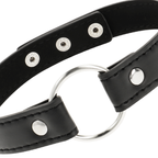 Collier accessoire en cuir vegan réglable — détail produit