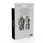 Ensemble lingerie corset avec protège-tétins assortis — détail texture surface