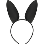 Serre-tête avec oreilles de lapin en cuir vegan — vue de profil