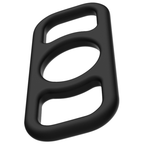 Ensemble d'anneaux péniens 4 pièces silicone — vue de profil