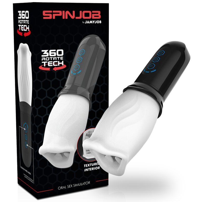 Emballage du Spinjob Jamyjob - technologie 360 Rotate Tech, simulateur de sexe oral
