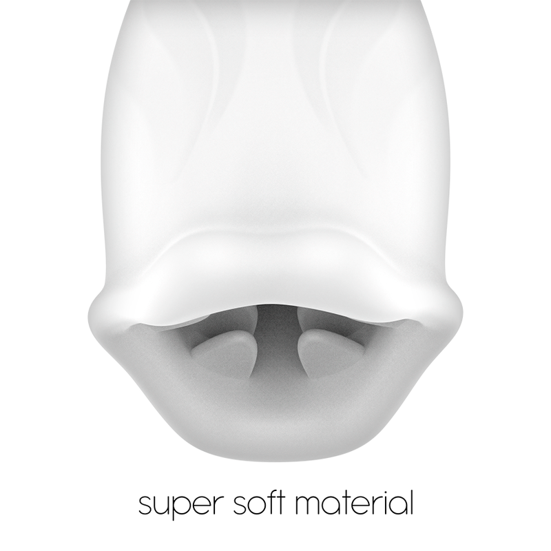 Spinjob - gros plan sur l'ouverture texturee du manchon en matiere ultra-douce