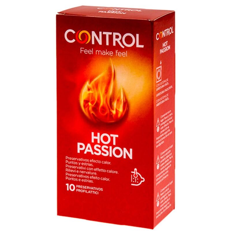 Préservatifs effet réchauffant texturés Hot Passion — vue principale