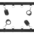 Kit bondage lit avec manchettes et sangles réglables — vue principale