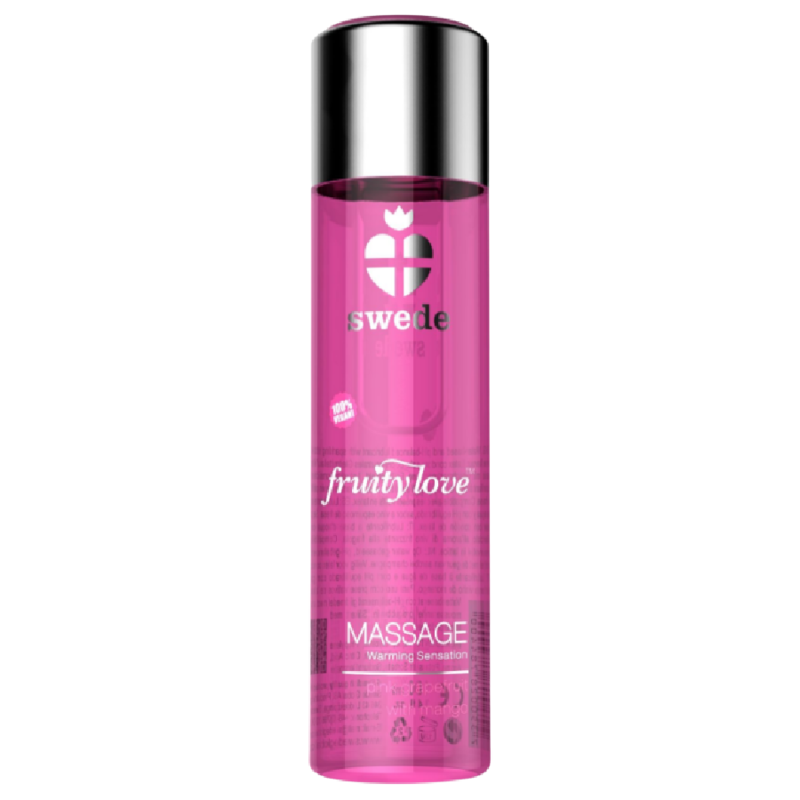 Huile de massage chauffante pamplemousse mangue — détail produit