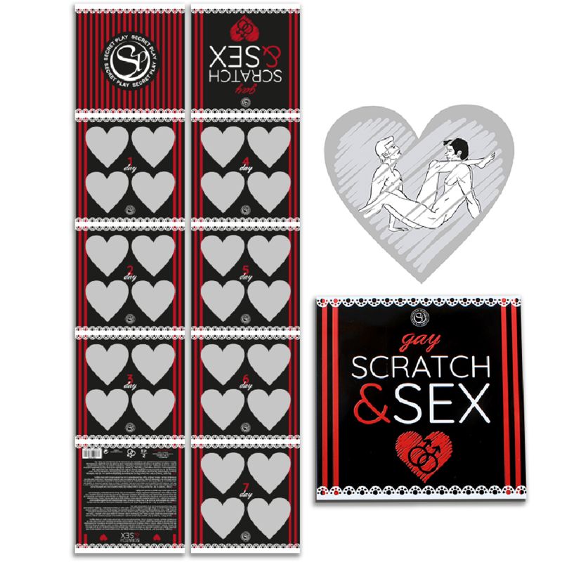 Jeu de grattage Scratch & Sex orientation gay — détail produit