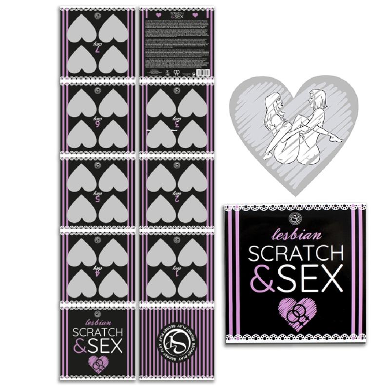 Jeu de grattage Scratch & Sex positions lesbiennes — détail produit