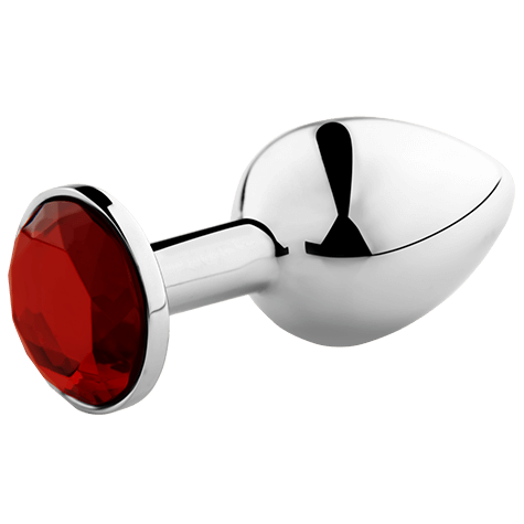 Plug anal bijou en aluminium pointe conique — finition matière