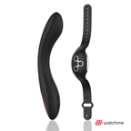Vibromasseur point G courbé à télécommande en silicone — détail texture surface