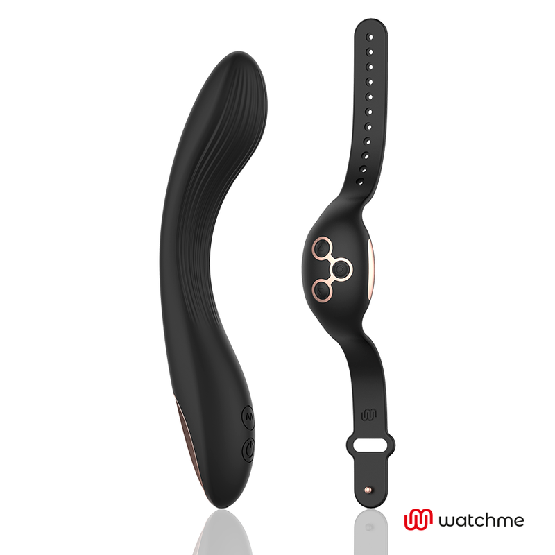 Vibromasseur point G courbé à télécommande en silicone — détail texture surface