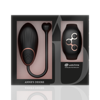 Mini vibromasseur œuf en silicone à télécommande noir et or — emballage produit