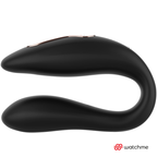 Stimulateur double pour couple télécommandé silicone — détail texture surface