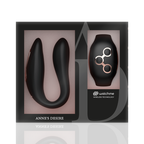 Vibromasseur de couple à porter télécommandé silicone — vue trois quarts