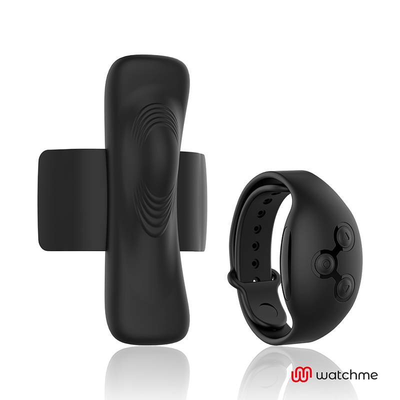 Culotte vibrante Watchme silicone noir — détail produit