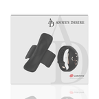 Culotte vibrante Watchme silicone noir et or — angle alternatif