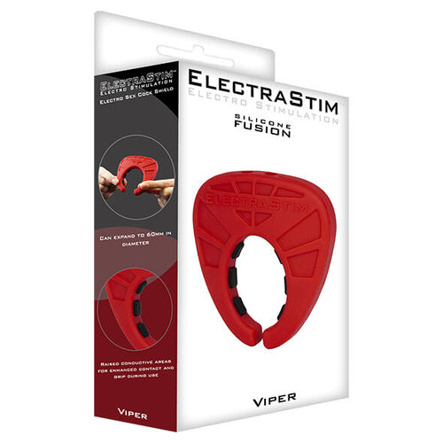 Anneau pénien Viper silicone électrostimulation — détail produit