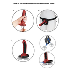 Gode électrostimulation silicone Komodo — détail produit