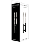 Boite noire ElectraStim presentant le moulinet a double roue bipolaire 170 mm, pointes laiton et manches acrylique, accessoire de stimulation electro externe.