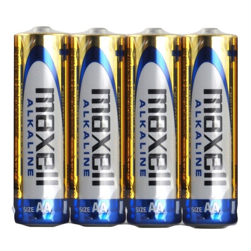 Piles AA LR6 alcalines Maxell blister de 4 — vue principale