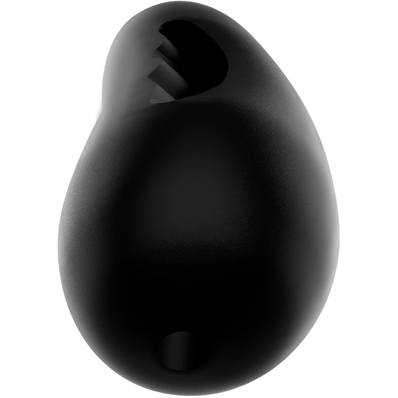 Masturbateur Tensek 4 noir - vue de dessus montrant l'ouverture superieure texturee