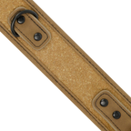 Collier chaîne doublée de néoprène avec menottes — détail texture surface