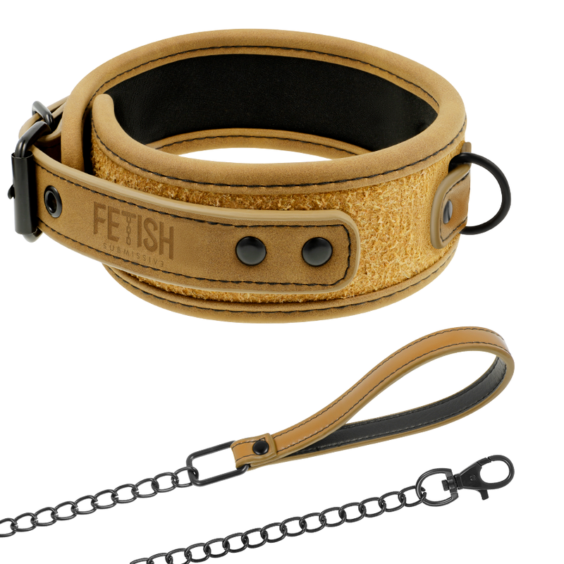 Collier chaîne doublée de néoprène avec menottes — vue principale