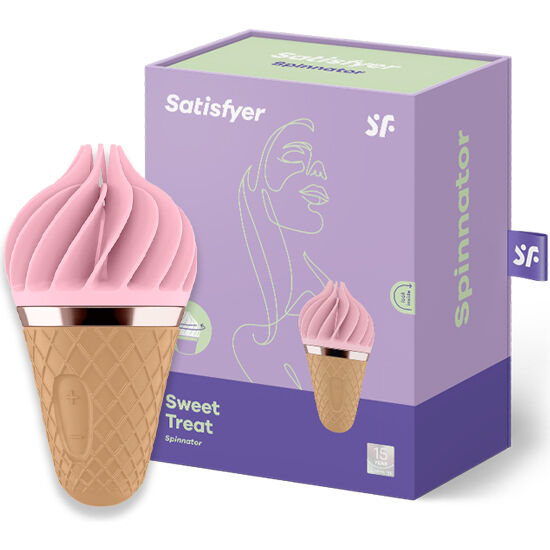 satisfyer spinnator sweet treat brun rose
