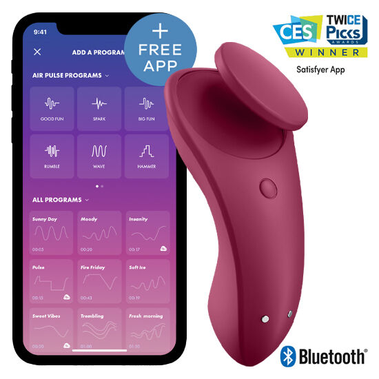Stimulateur à porter dans la culotte connecté silicone — vue principale