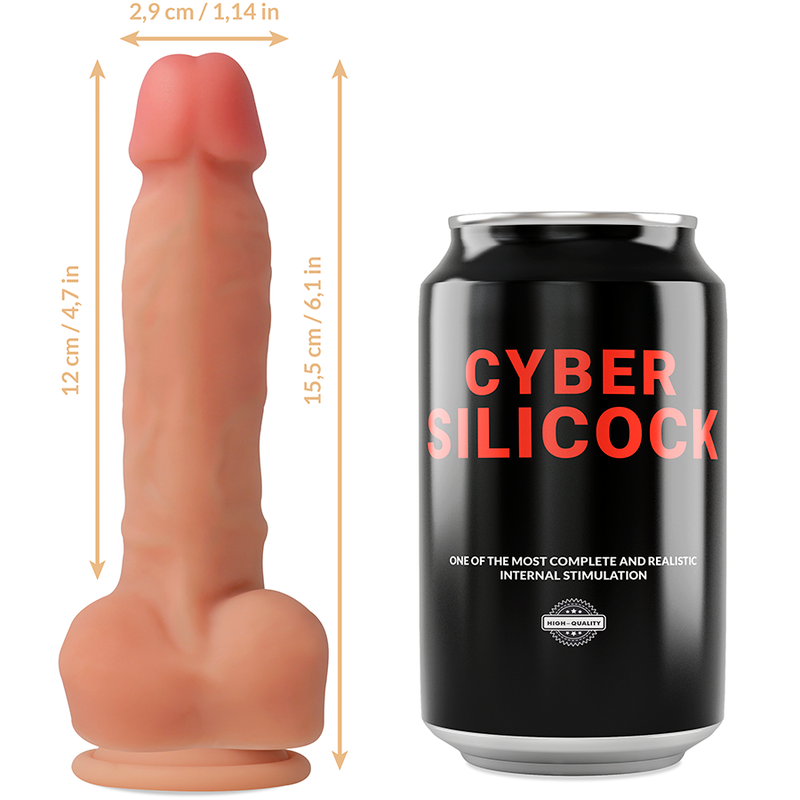 Gode à sangles réaliste silicone Ansel — détail texture surface