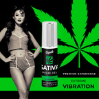 Boite et flacon spray du gel Sativa Pulse Gel Coquette effet vibration extreme, gel stimulant premium pour intensifier les sensations et le plaisir partage.