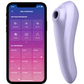 Double stimulateur clitoris aspiration et point G connecté — vue principale